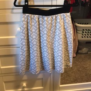 Black and White Geo Skirt